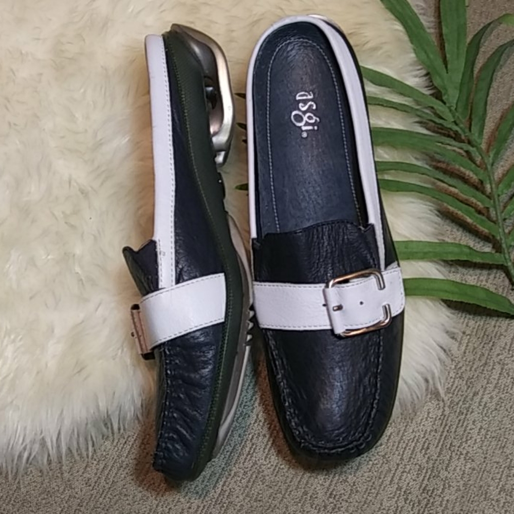 Asgi leather mule